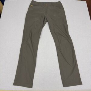 Kuhl Silencr Pants 34x36 Dark Brown Ripstop Stretch Chino Hiking Casual